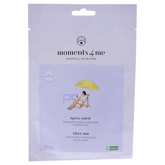 After Sun Soothing Hydrating Face Mask by Moments 4 Me for Unisex - 1 Pc Mask