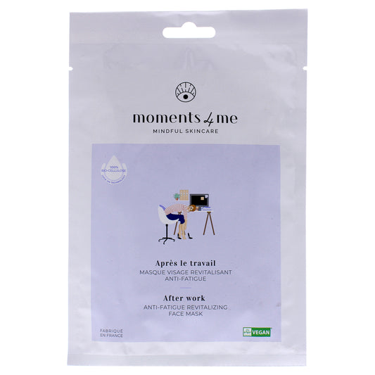 After Work Anti-Fatigue Revitalizing Face Mask by Moments 4 Me for Unisex - 1 Pc Mask