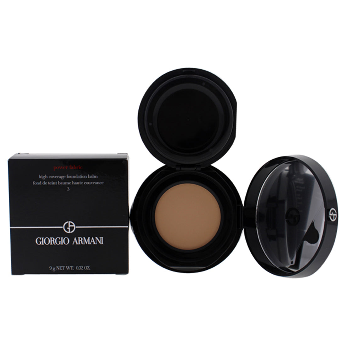 Power Fabric High Coverage Foundation Balm - 03 by Giorgio Armani for Women 0.32 oz Foundation