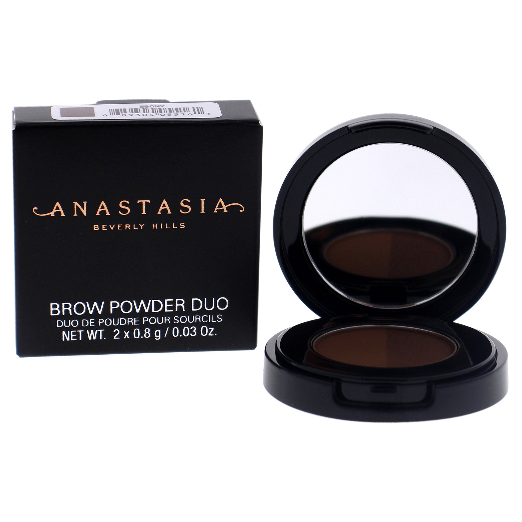 Brow Powder Duo - Ebony by Anastasia Beverly Hills for Women - 0.03 oz Eyebrow