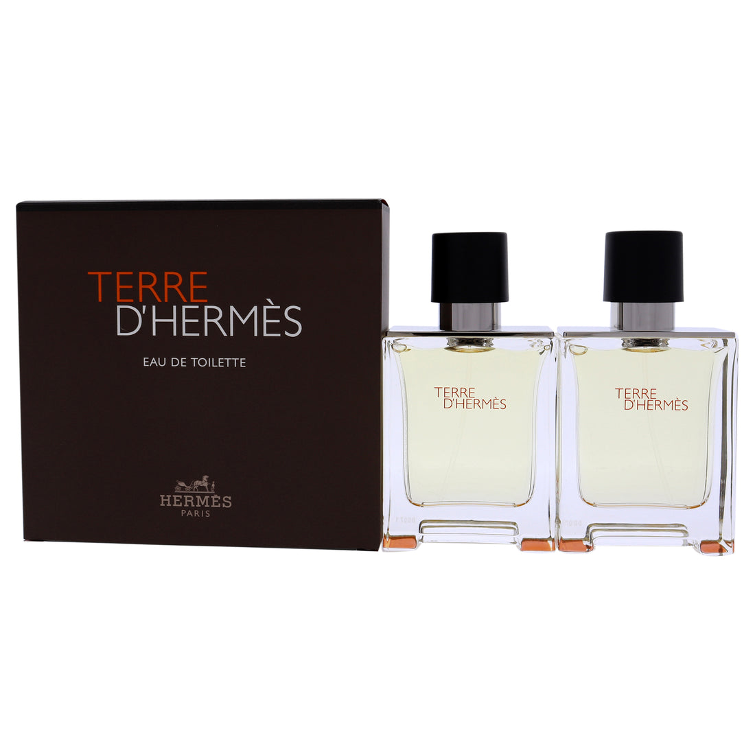 Terre DHermes by Hermes for Men 2 Pc Gift Set 2 x 1.6oz EDT Spray