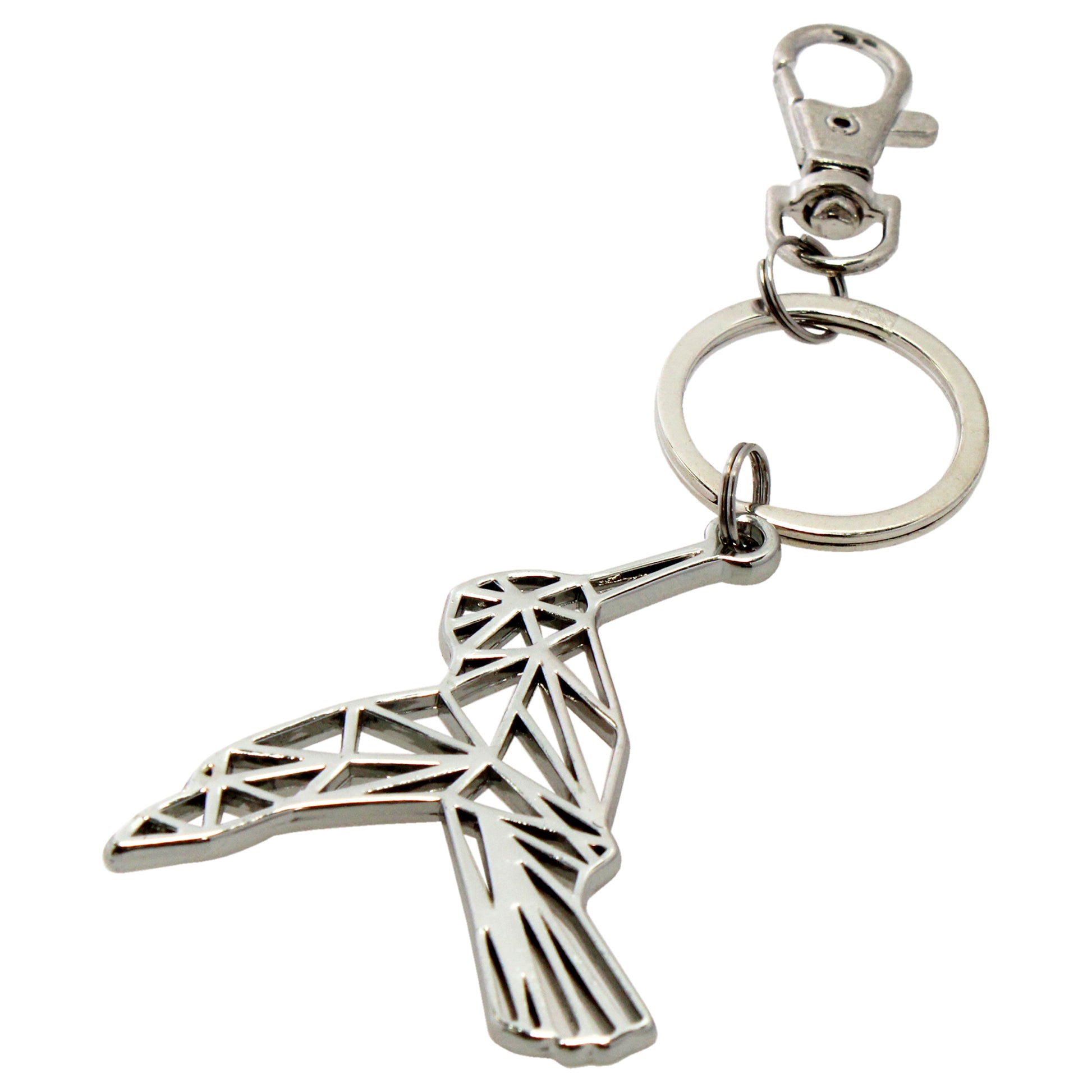 Color-Changing Key Chain Metal Hummingbird - Green