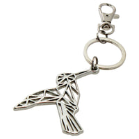 Color-Changing Key Chain Metal Hummingbird - Green