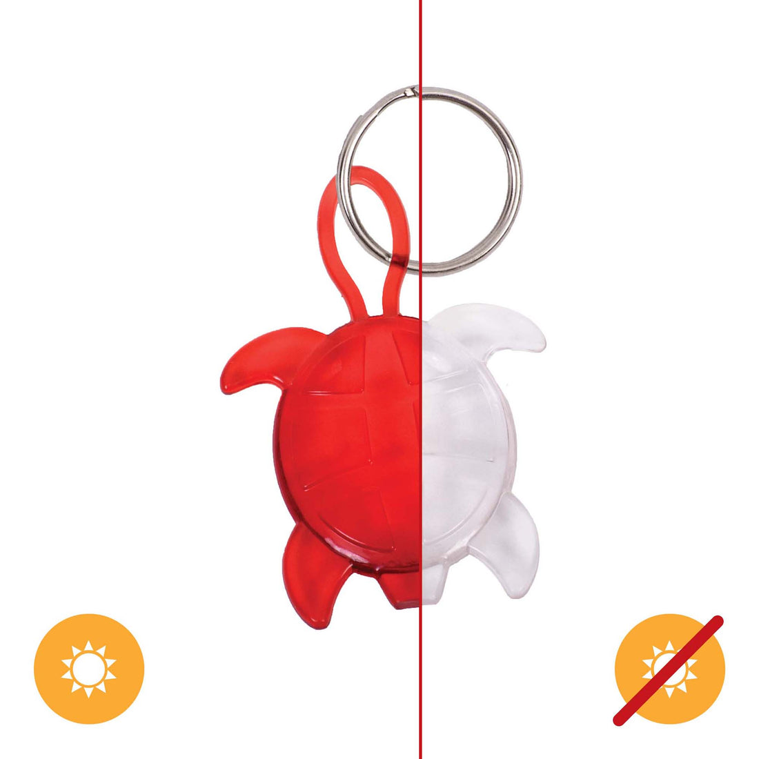 Color-Changing Key Chain Turtle - Red