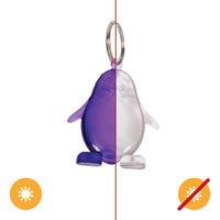 Color-Changing Key Chain Penguin - Purple