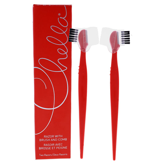 Razor with Brush and Comb Cap