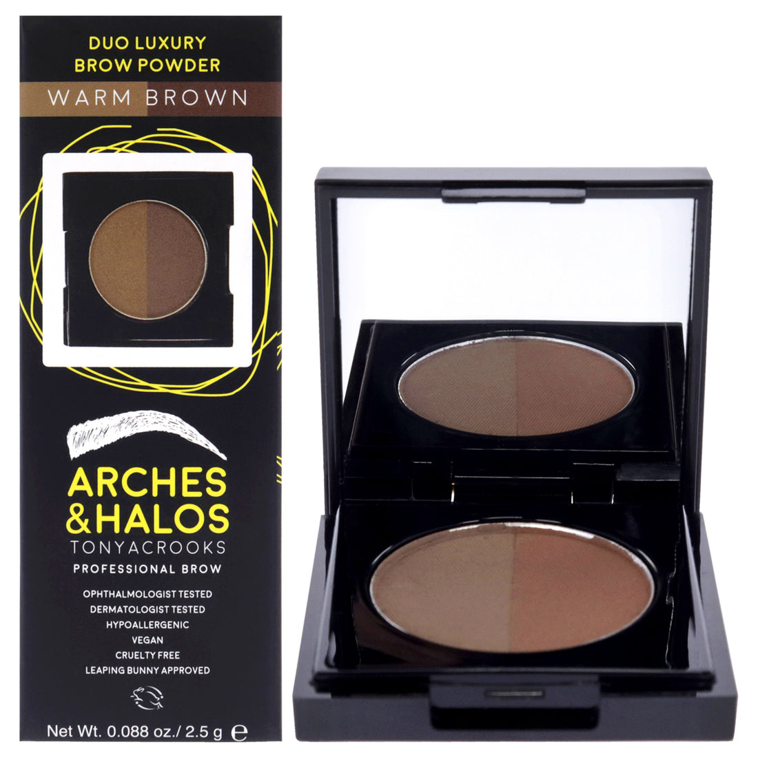 Duo Luxury Brow Powder - Warm Brown