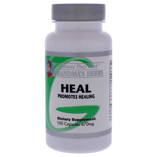 Heal Capsules by Grandmas Herbs for Unisex - 100 Count Dietary Supplement
