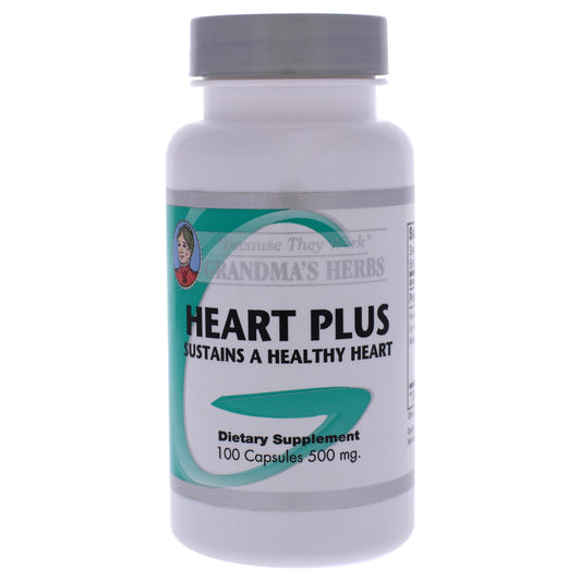 Heart Plus Capsules by Grandmas Herbs for Unisex - 100 Count Dietary Supplement