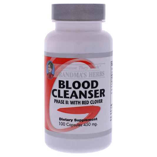 Blood Cleanser Phase II Capsules by Grandmas Herbs for Unisex - 100 Count Dietary Supplement