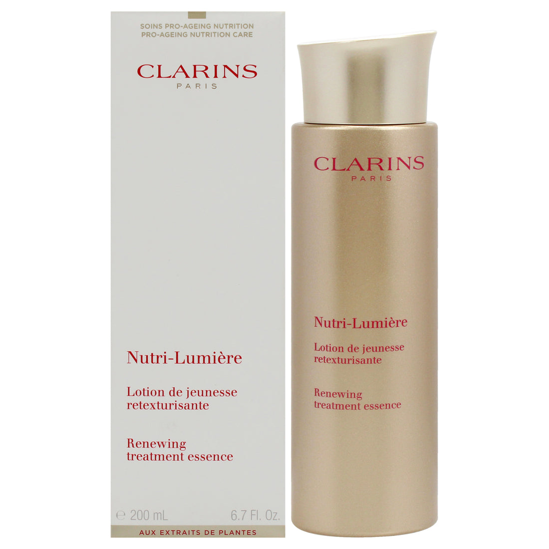 Nutri-Lumiere Renewing Treatment Essence by Clarins for Unisex - 6.7 oz Treatment