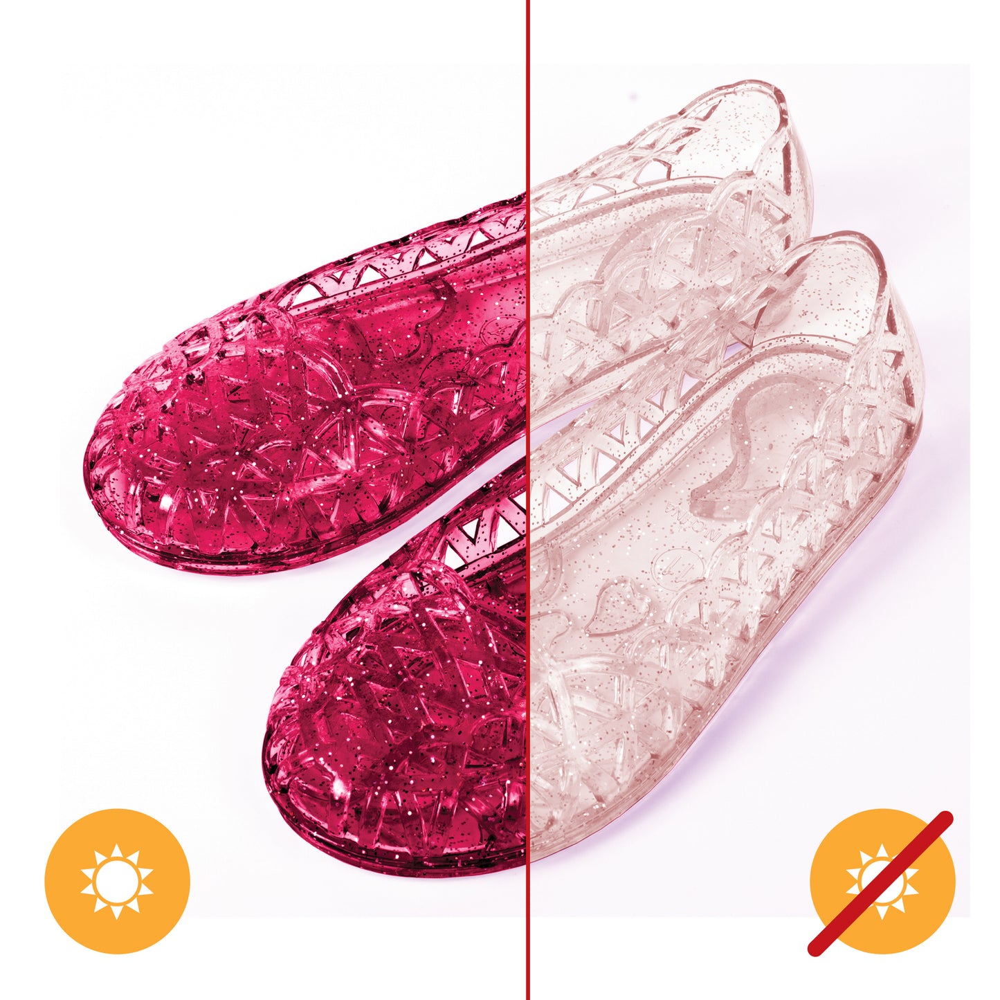 DelSol Heart Sole Girl Jellies Shoes
