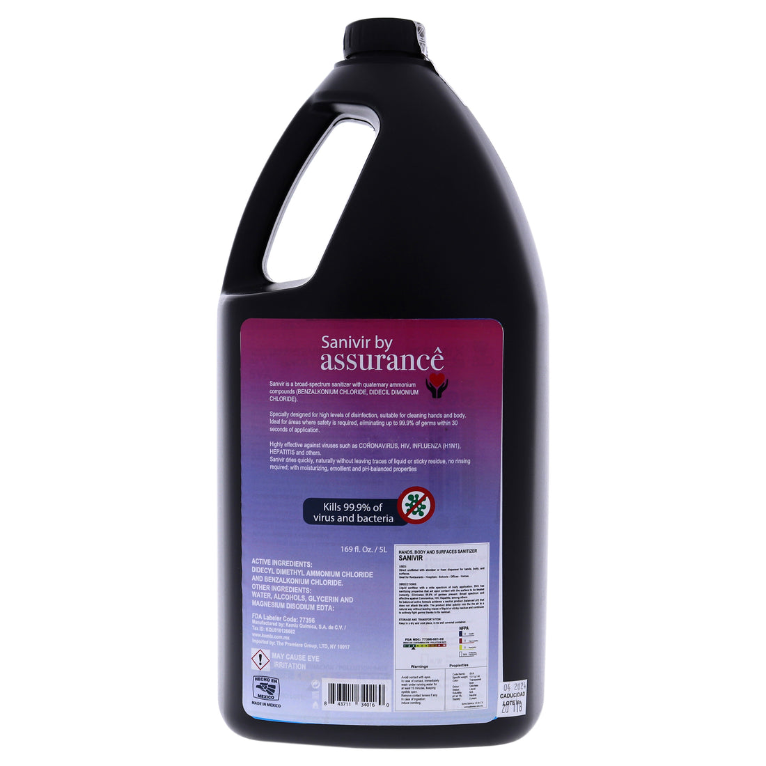 Assurance Sanivir Hand Sanitizer Solution