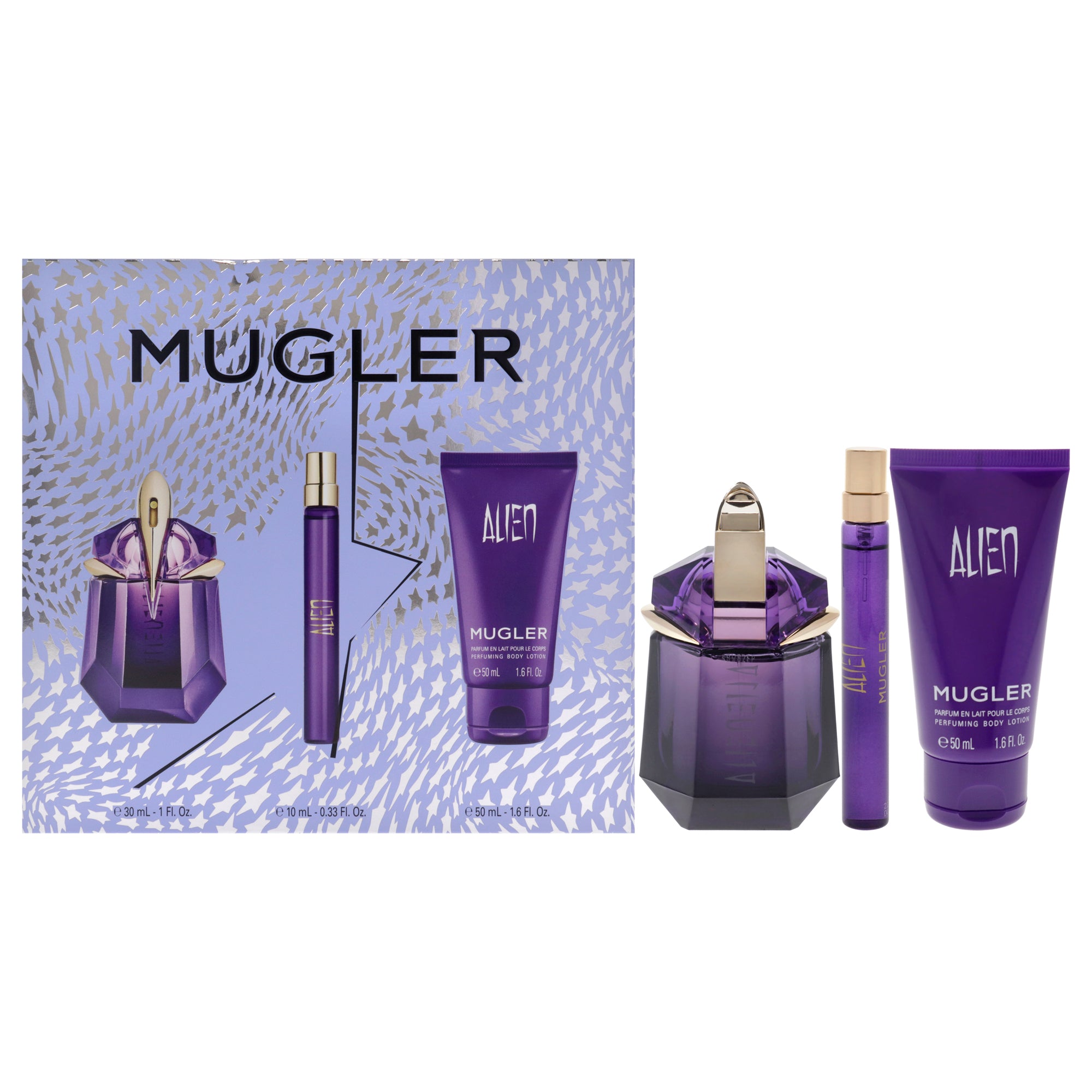 Alien by Thierry Mugler for Women - 3 Pc Gift Set 1oz EDP Spray , 10ml EDP Spray, 1.7oz Body Lotion