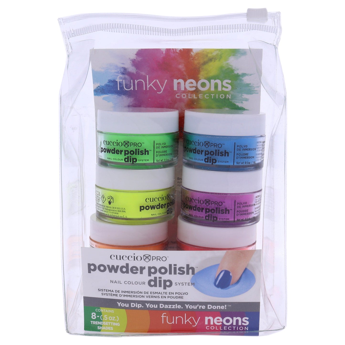 Pro Powder Polish Nail Colour Dip System - Funky Neons
