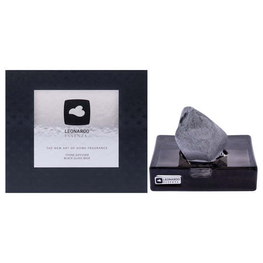 Essenza Stone Diffuser Set - Black by Leonardo for Unisex - 2 Pc Set Glass Base, Diffuser Stone