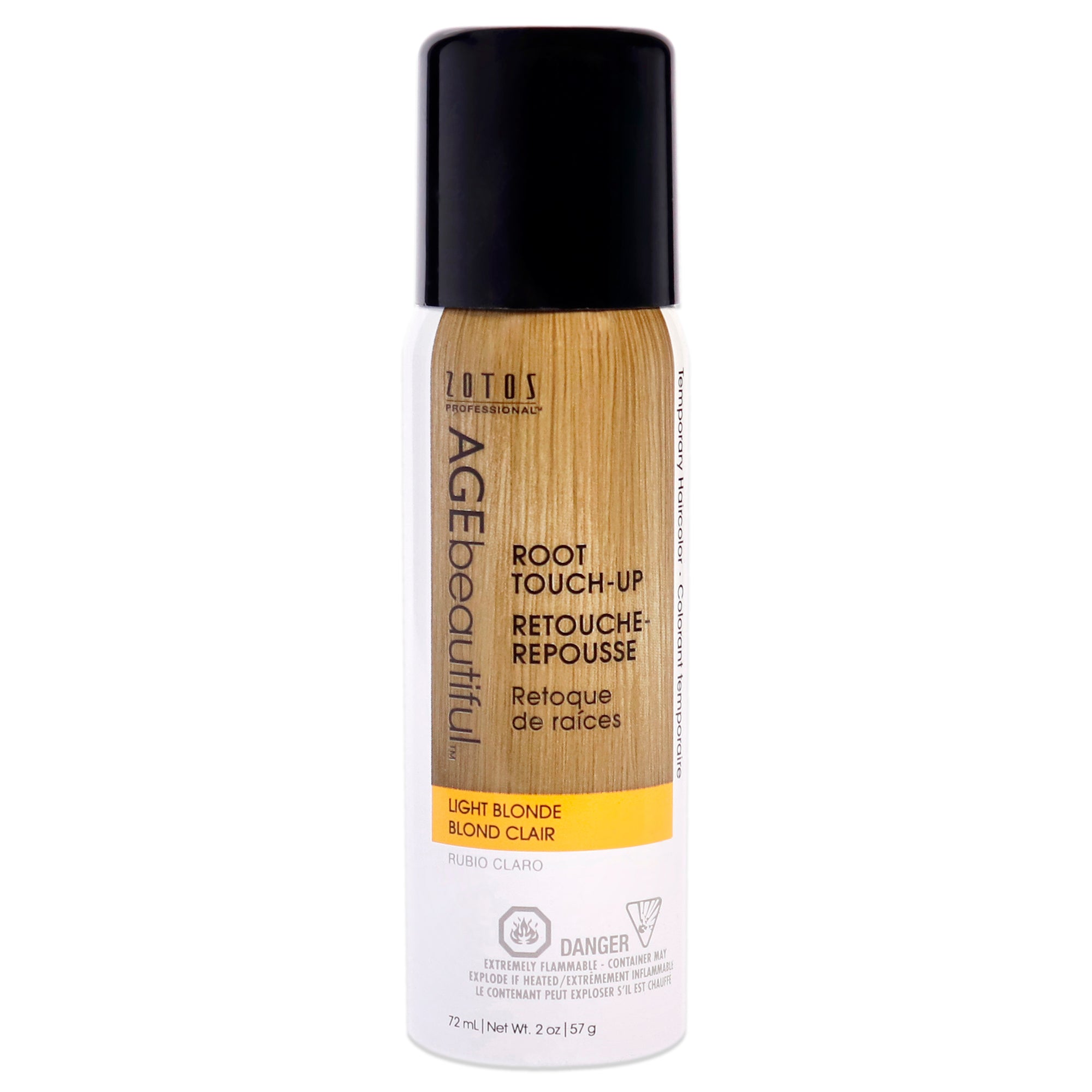 Root Touch Up Temporary Haircolor Spray - Light Blonde by AGEbeautiful for Unisex - 2 oz Hair Color