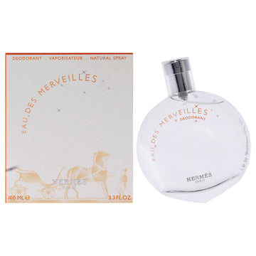 Eau Des Merveilles by Hermes for Women - 3.3 oz Deodorant Spray