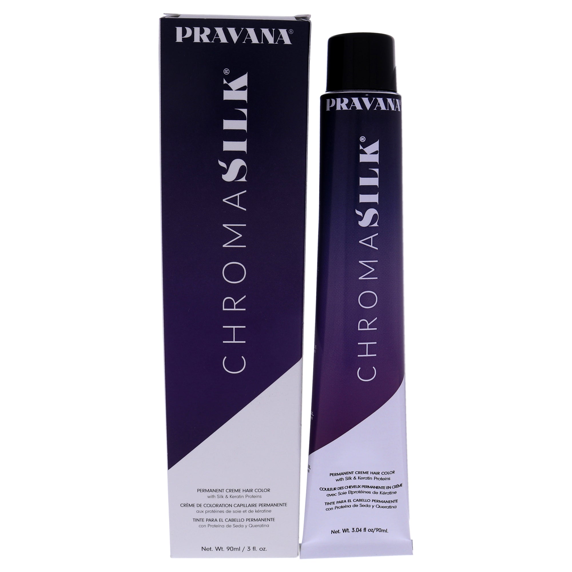 ChromaSilk Creme Hair Color - 4.37 Golden Violet Brown by Pravana for Unisex - 3 oz Hair Color