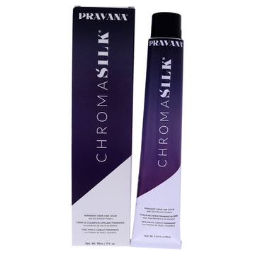 ChromaSilk Creme Hair Color - 7.45 Copper Mahogany Blonde by Pravana for Unisex - 3 oz Hair Color