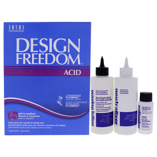 Design Freedom Acid Permanent by Zotos for Unisex - 1 Application Treatment