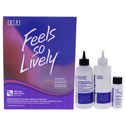 Feels so Lively Alkaline Permanent by Zotos for Unisex - 1 Application Treatment