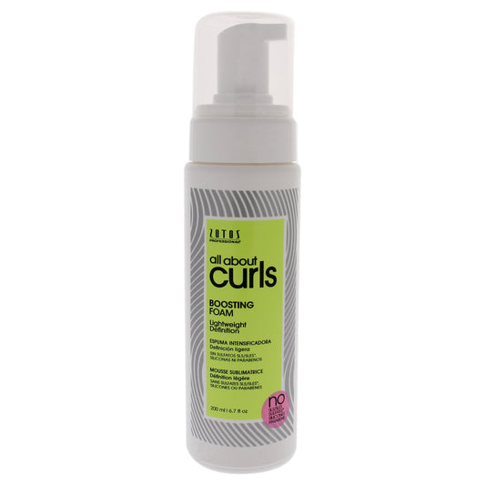 Boosting Foam by All About Curls for Unisex - 6.7 oz Foam