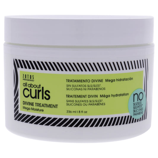 Divine Treatment by All About Curls for Unisex - 8.0 oz Treatment