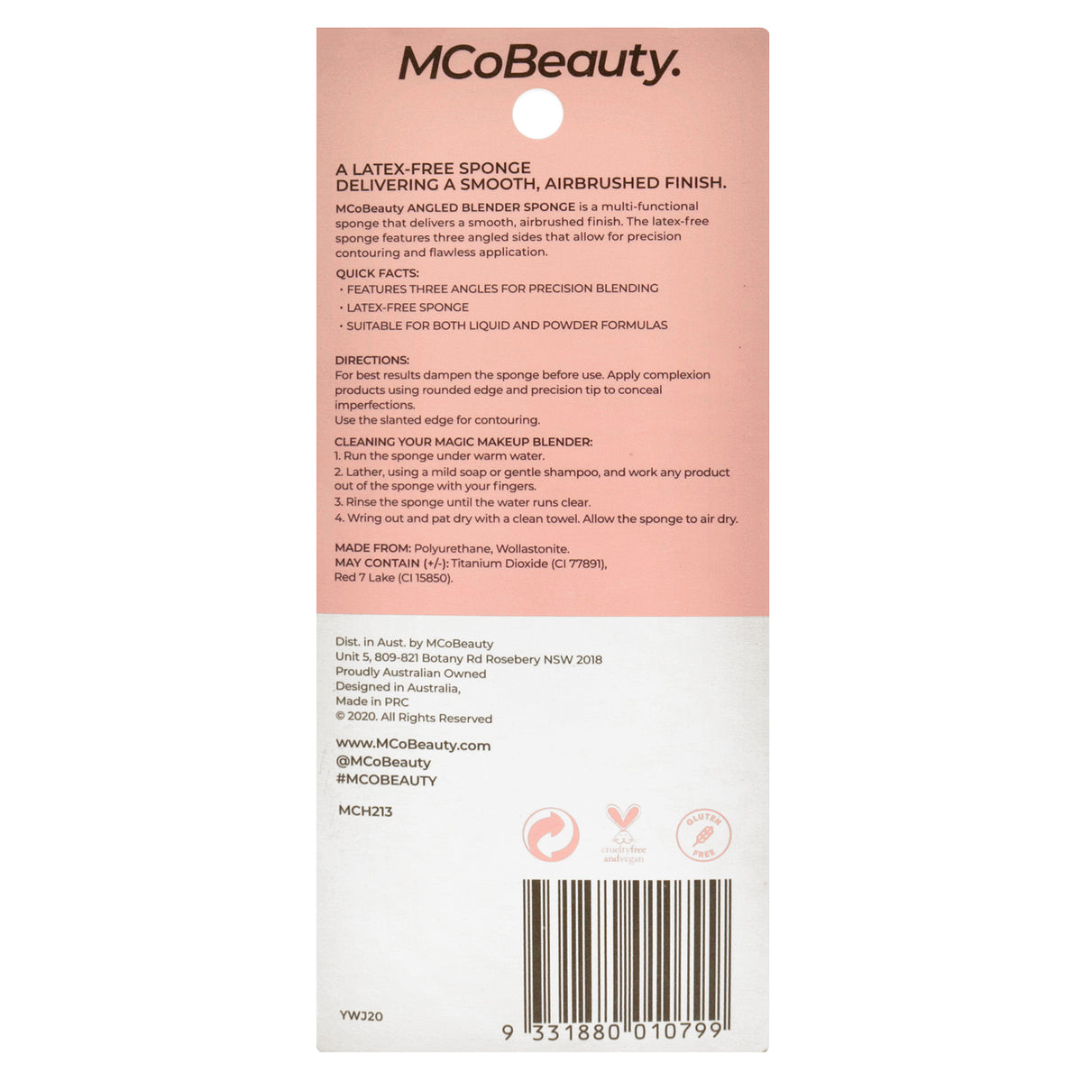 Angled Makeup Blender Sponge