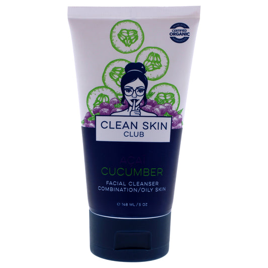 Acai Cucumber Facial Cleanser by Clean Skin Club for Women - 5 oz Cleanser