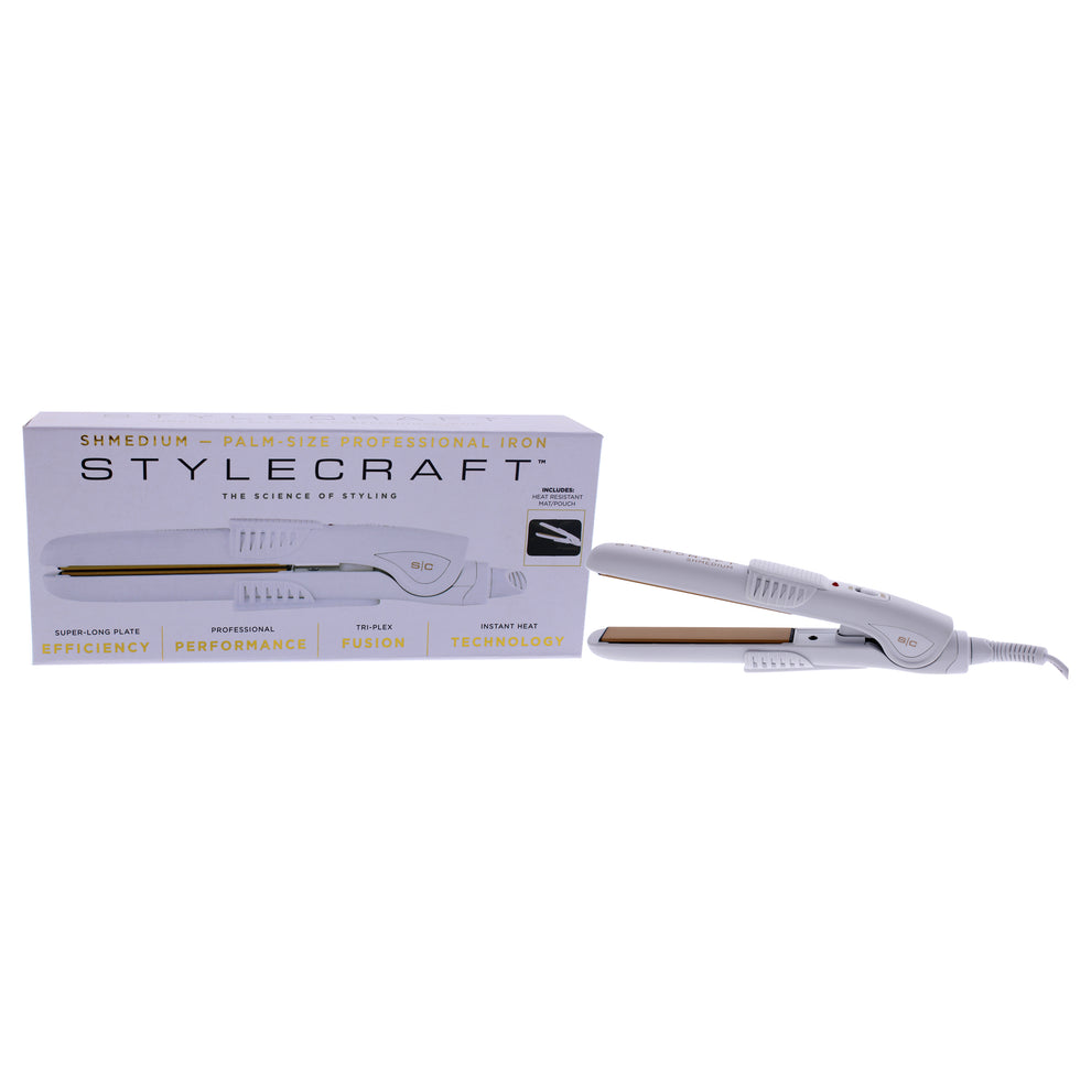 Shmedium Palm-Size Professional Iron Straightener - SCSH58W White by ...