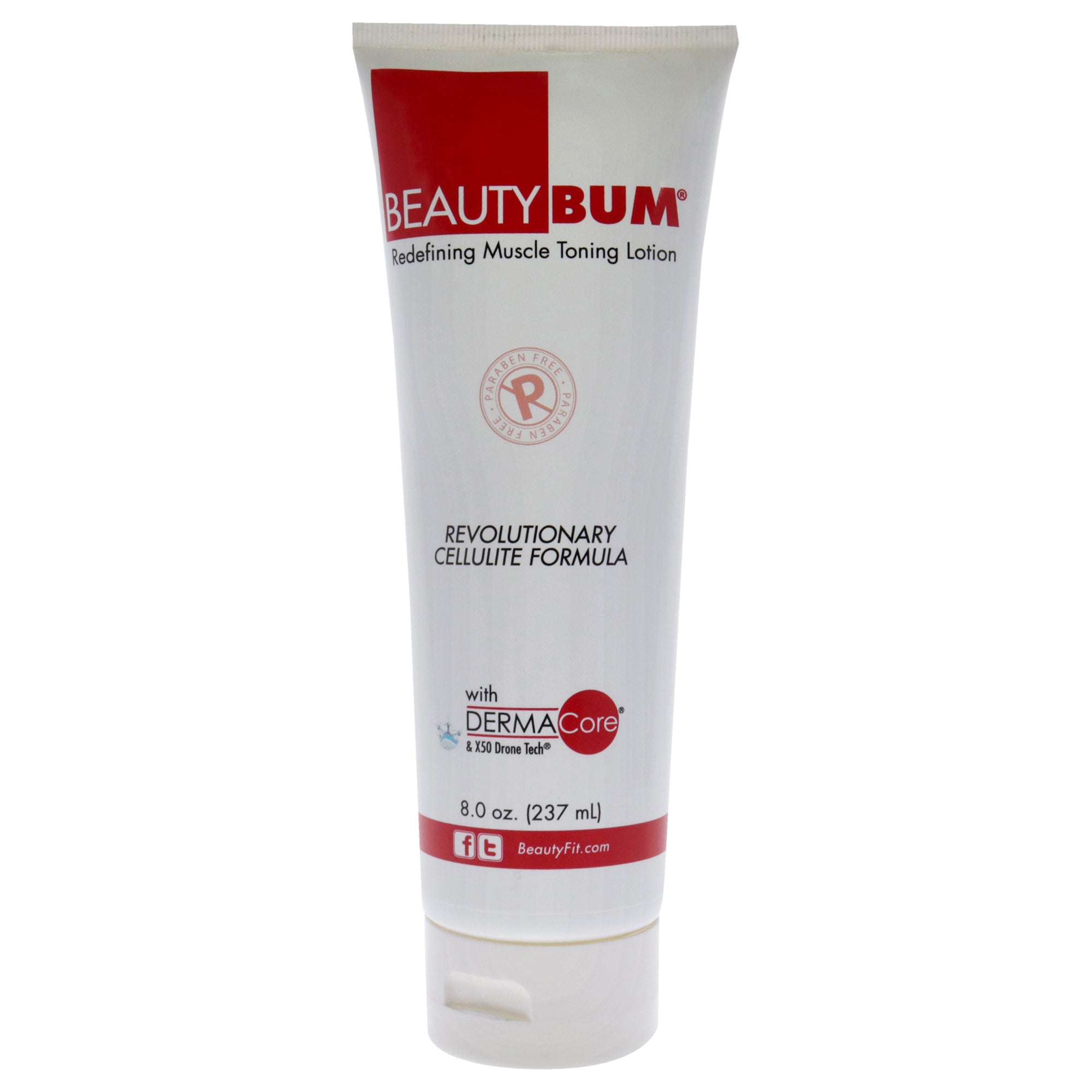 BeautyBum Tube Redefining Muscle Toning Lotion - Original by BeautyFit for Women - 8 oz Lotion