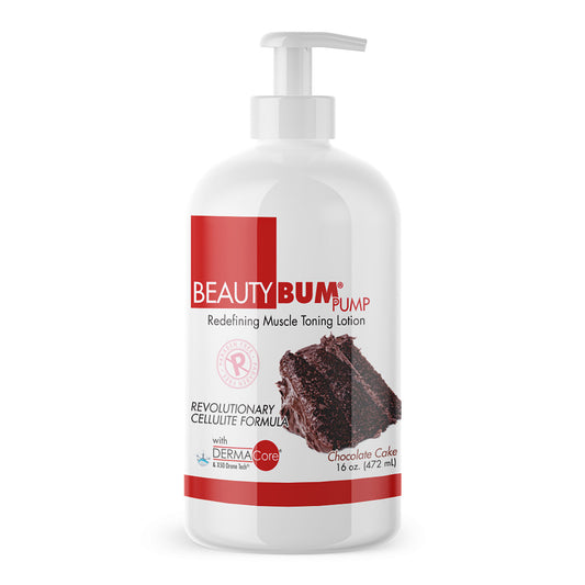 BeautyBum Anti Cellulite Cream - Chocolate Cake by BeautyFit for Women - 16 oz Cream