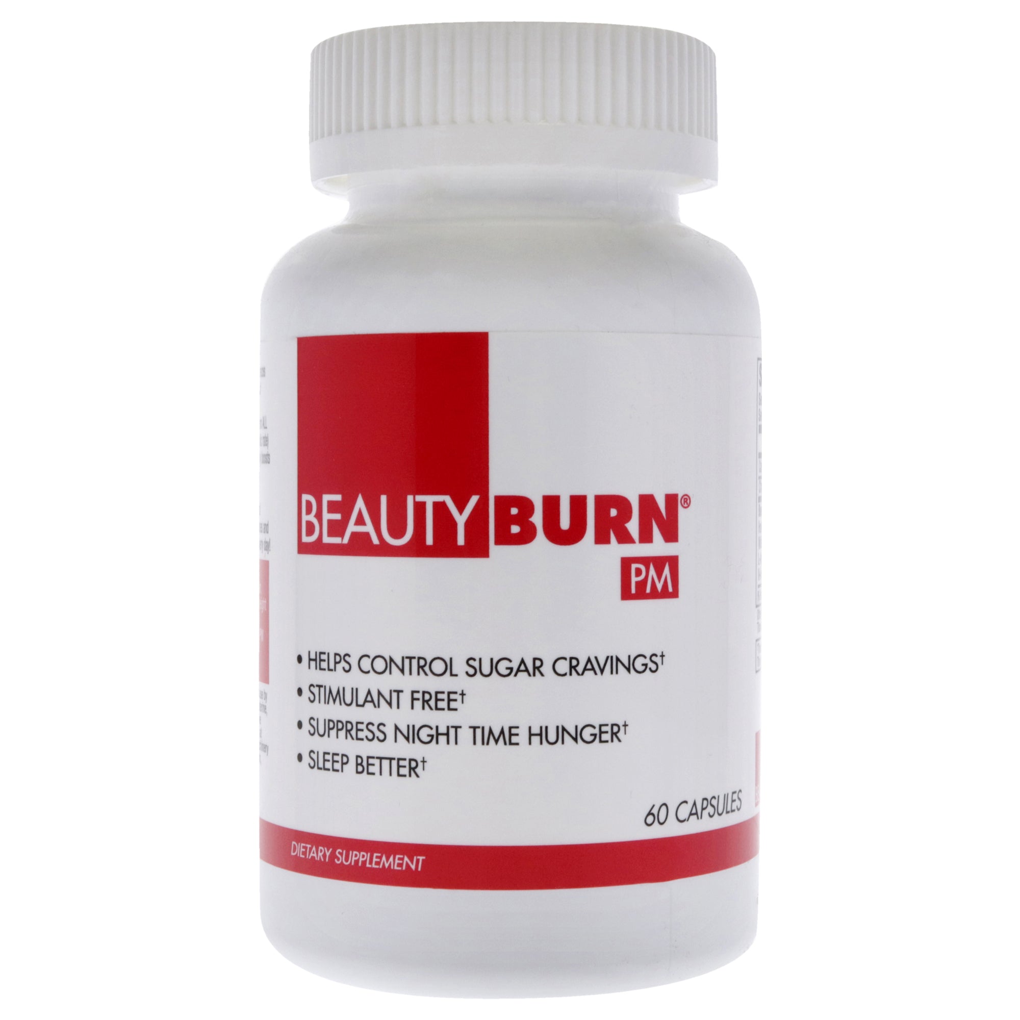 BeautyBurn PM Evening Appetite and Sugar Suppressant Capsules by BeautyFit for Women - 60 Count Dietary Supplement