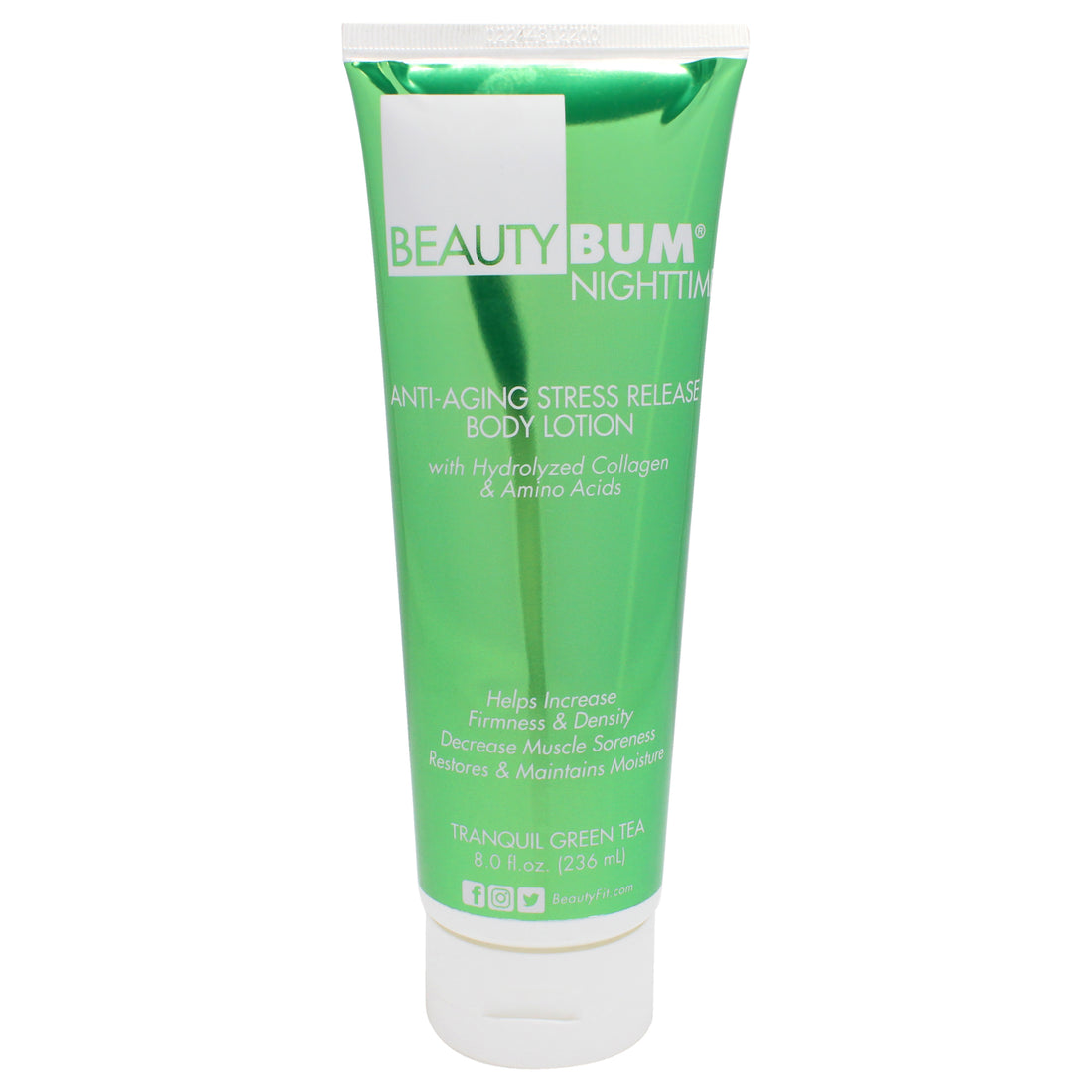 BeautyBum NightTime Anti-Aging Stress Release Body Lotion - Tranquil Green Tea