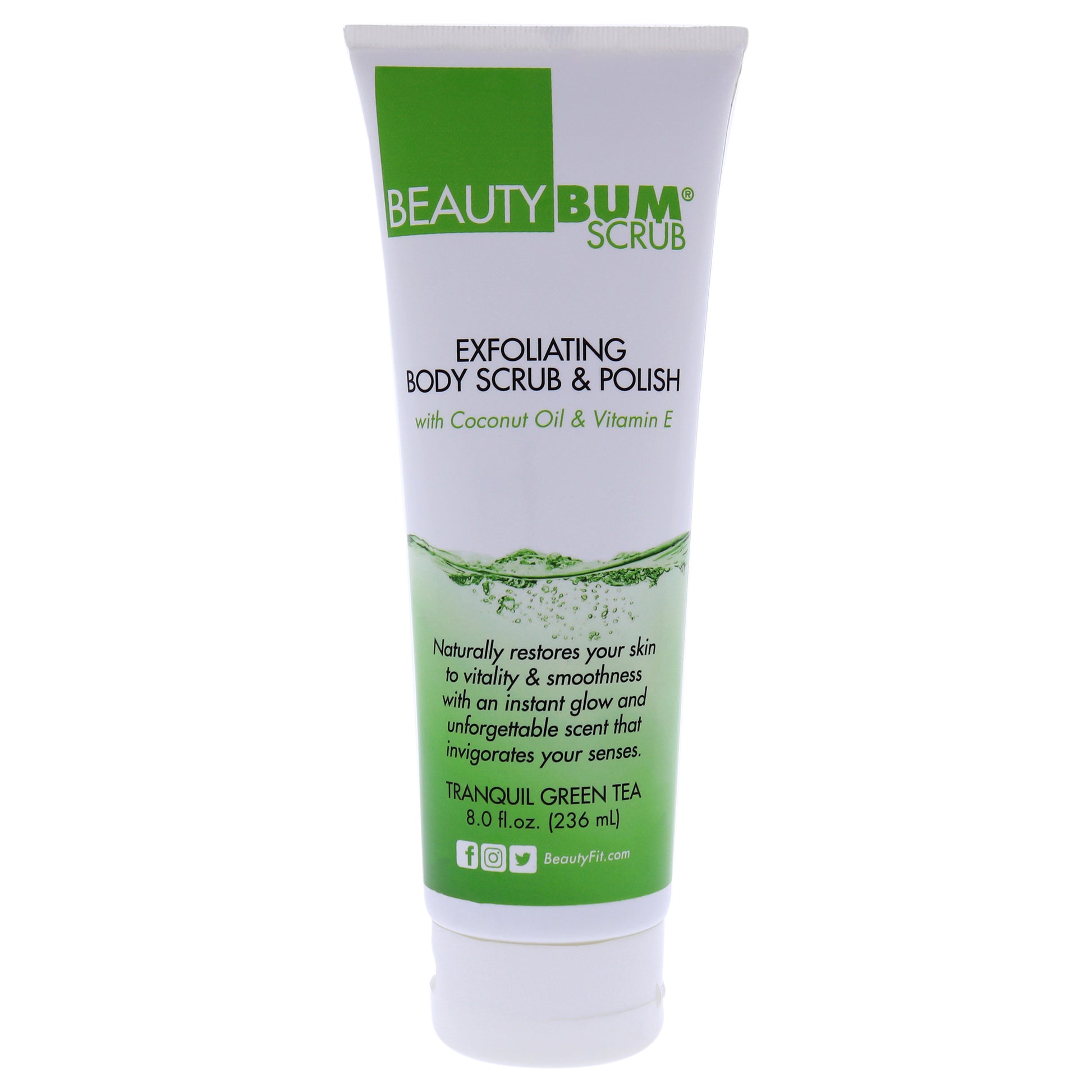 BeautyBum Scrub Exfoliating Body Scrub and Polish - Tranquil Green Tea