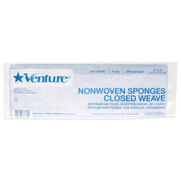 Venture Non-Woven 4-Ply Closed Weave Sponge Non-Sterile