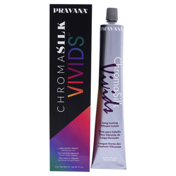 ChromaSilk Vivids - Black by Pravana for Unisex - 3 oz Hair Color