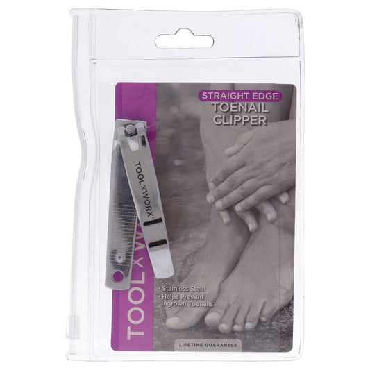 Toenail Clipper Straight Edge by Toolworx for Unisex - 1 Pc Clipper