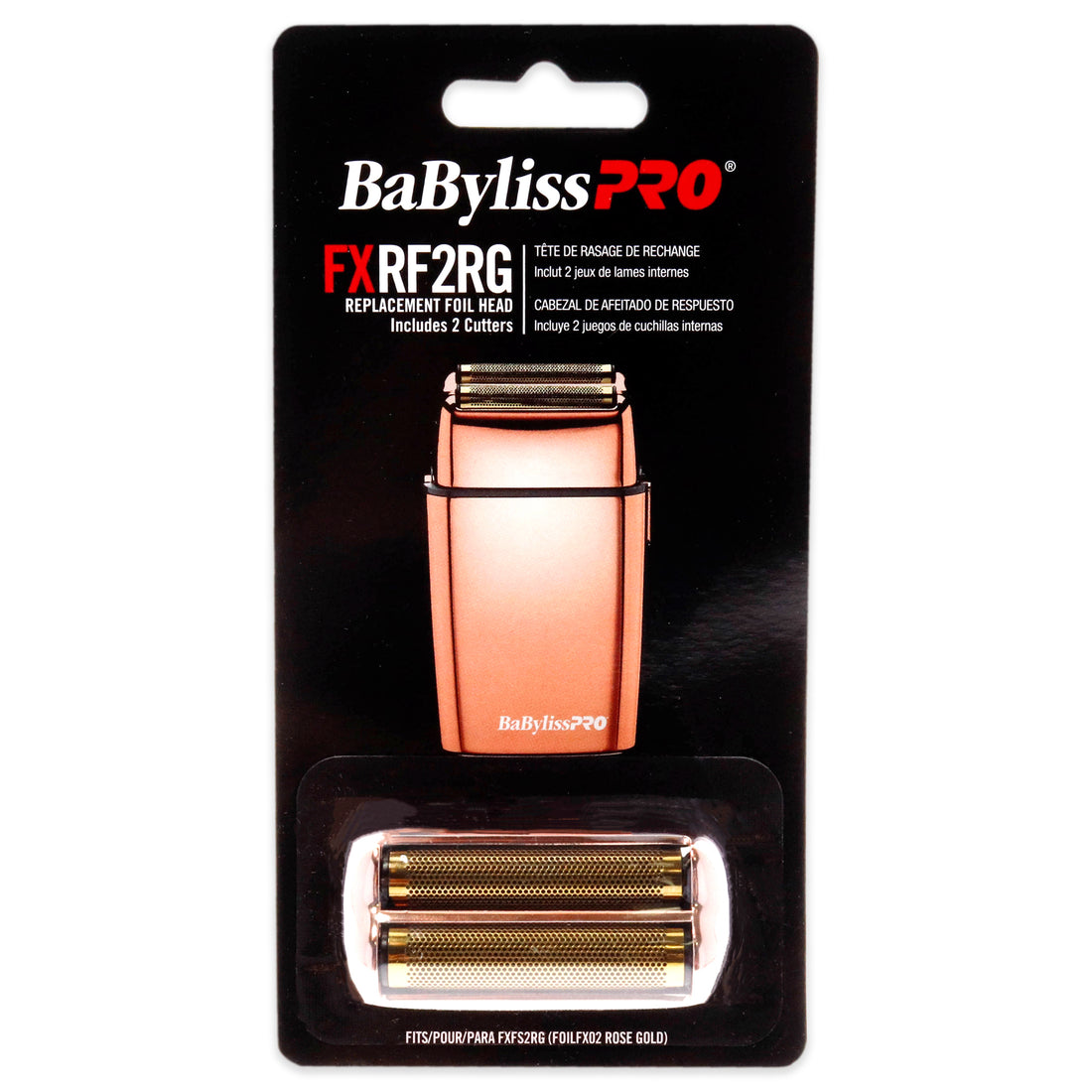 Replacement Foil Head Cutter - FXRF2RG Rose Gold by BaBylissPRO for Men - 1 Pc Shaver