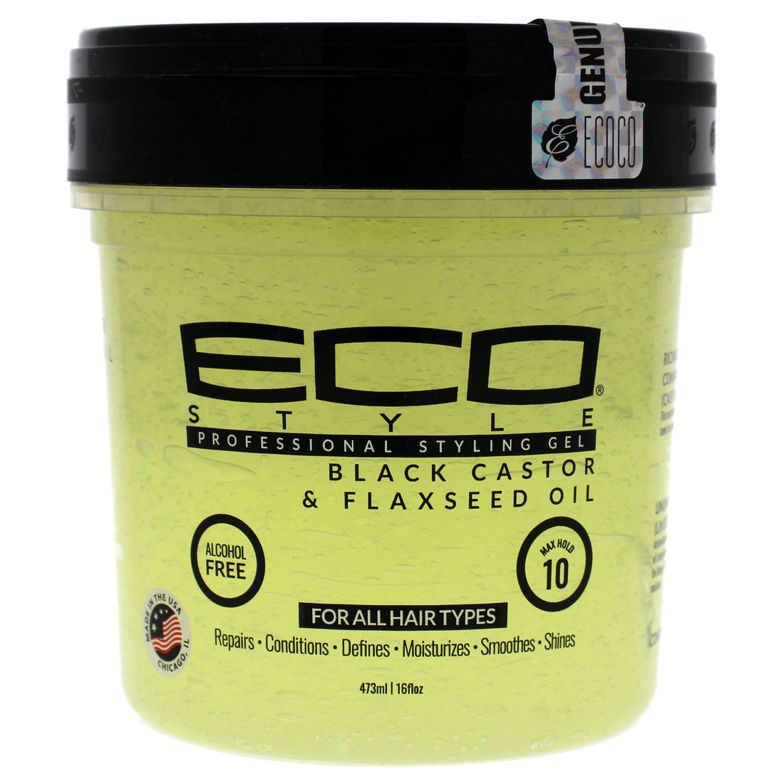 Ecoco Eco Style Gel - Black Castor Flaxseed Oil