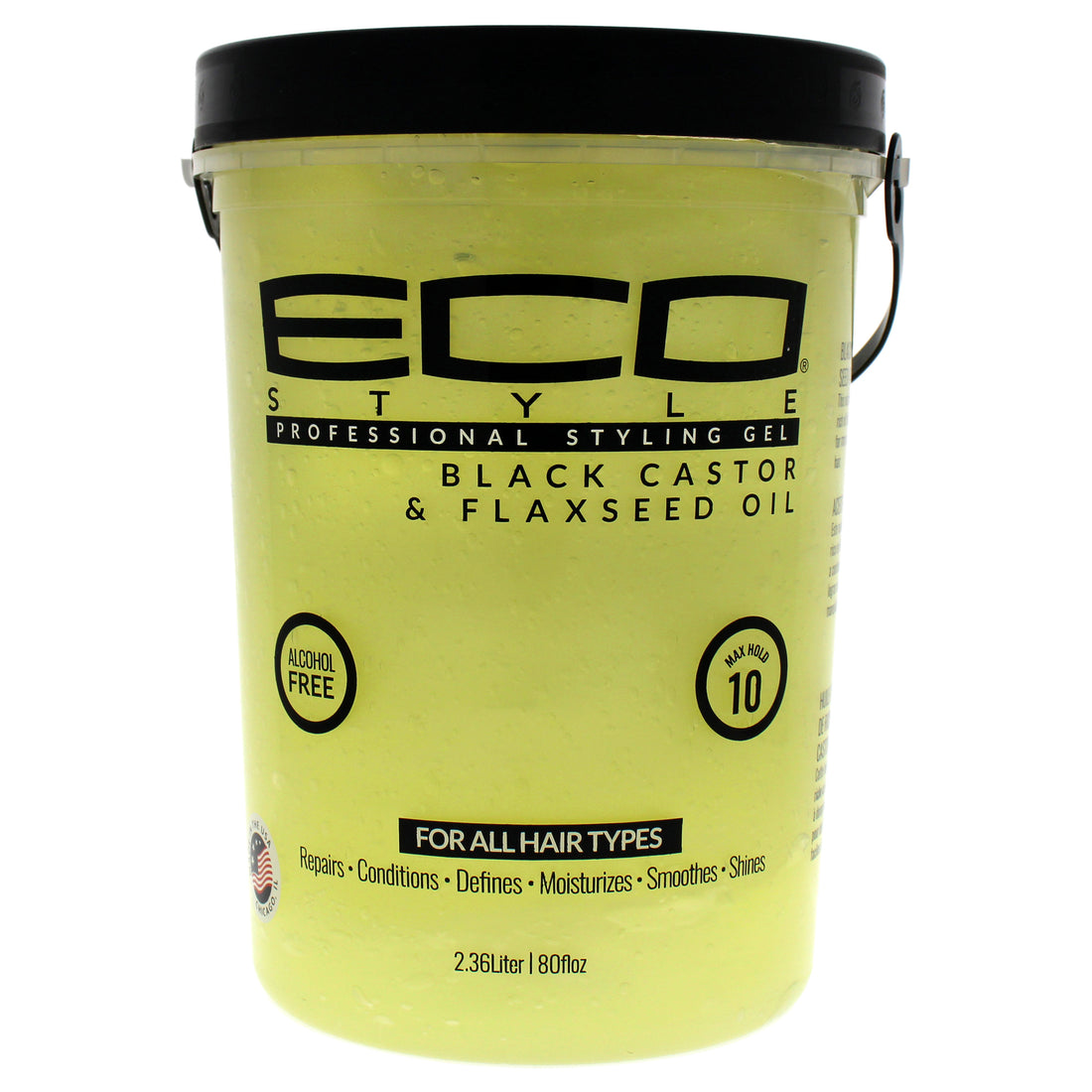 Ecoco Eco Style Gel - Black Castor Flaxseed Oil