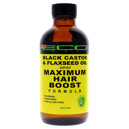 Ecoco Eco Style Maximum Hair Growth Oil - Black Castor And Flaxseed