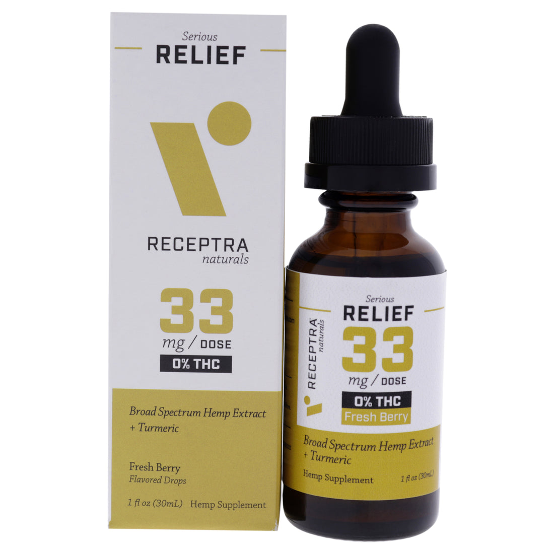 Serious Relief 33mg Or percent THC Drops - Fresh Berry