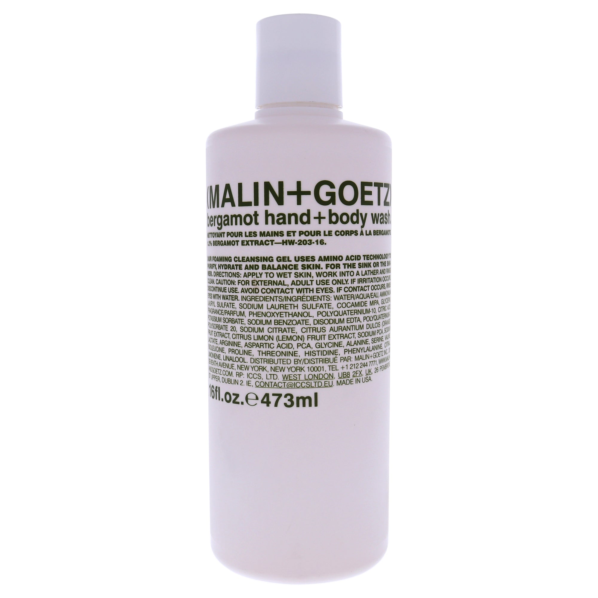 Bergamot Hand and Body Wash by Malin + Goetz for Unisex - 16 oz Hand and Body Wash