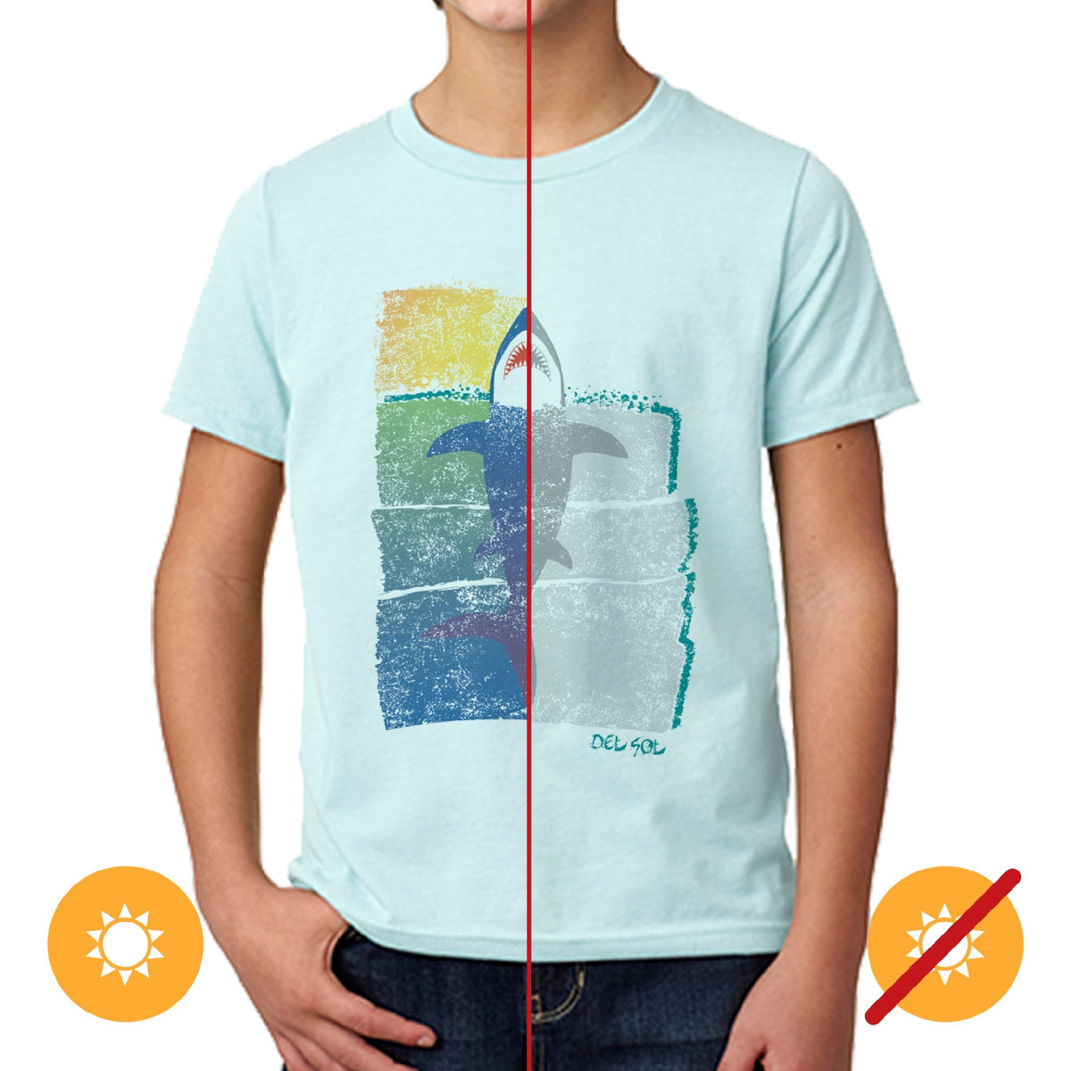 Kids Crew Tee - Rising Shark