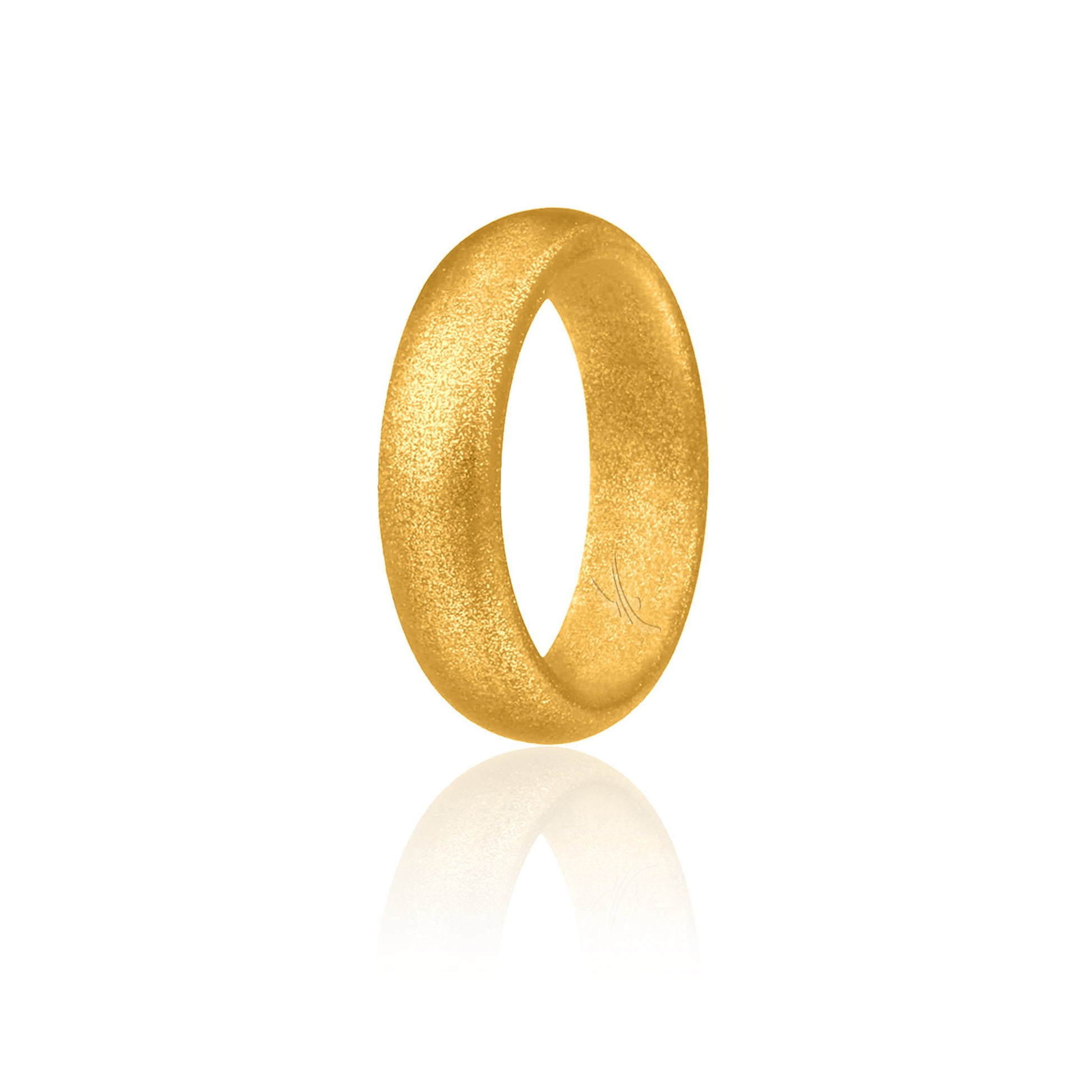 ROQ Silicone Wedding Ring - Dome Style - Gold