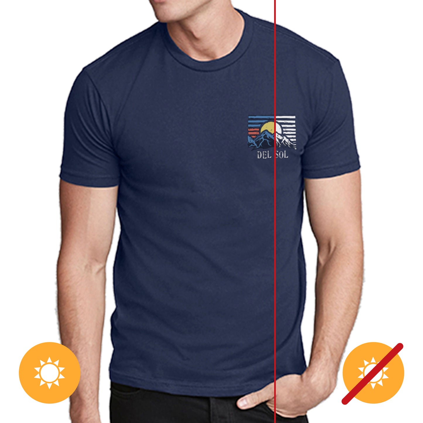 Men Crew Tee - Wanderlsut - Indigo