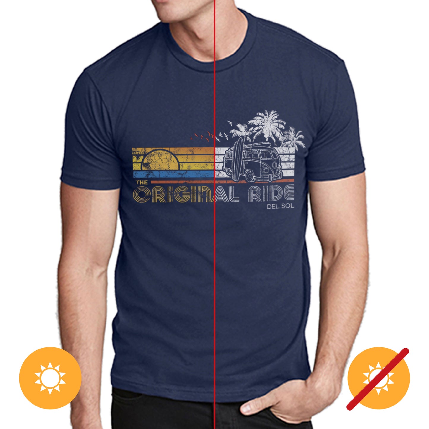 Men Crew Tee - Original Ride - Indigo
