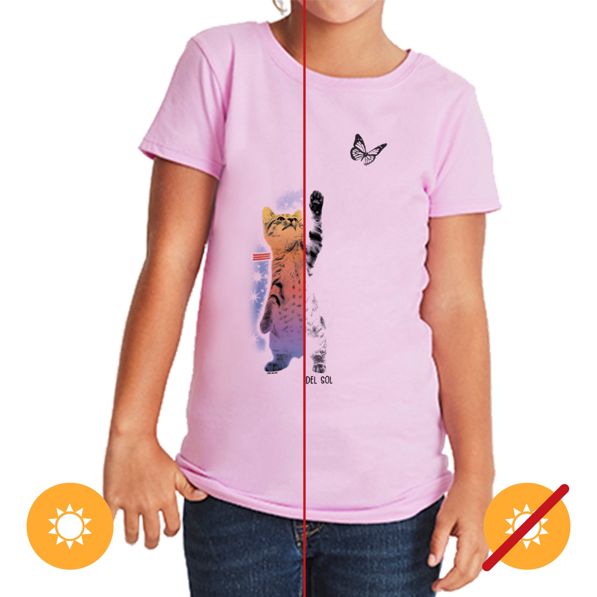 DelSol Girls Crew Tee - Super Awesome - Lilac